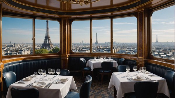 Découvrez le jules verne, restaurant étoilé à paris au sommet de la tour eiffel